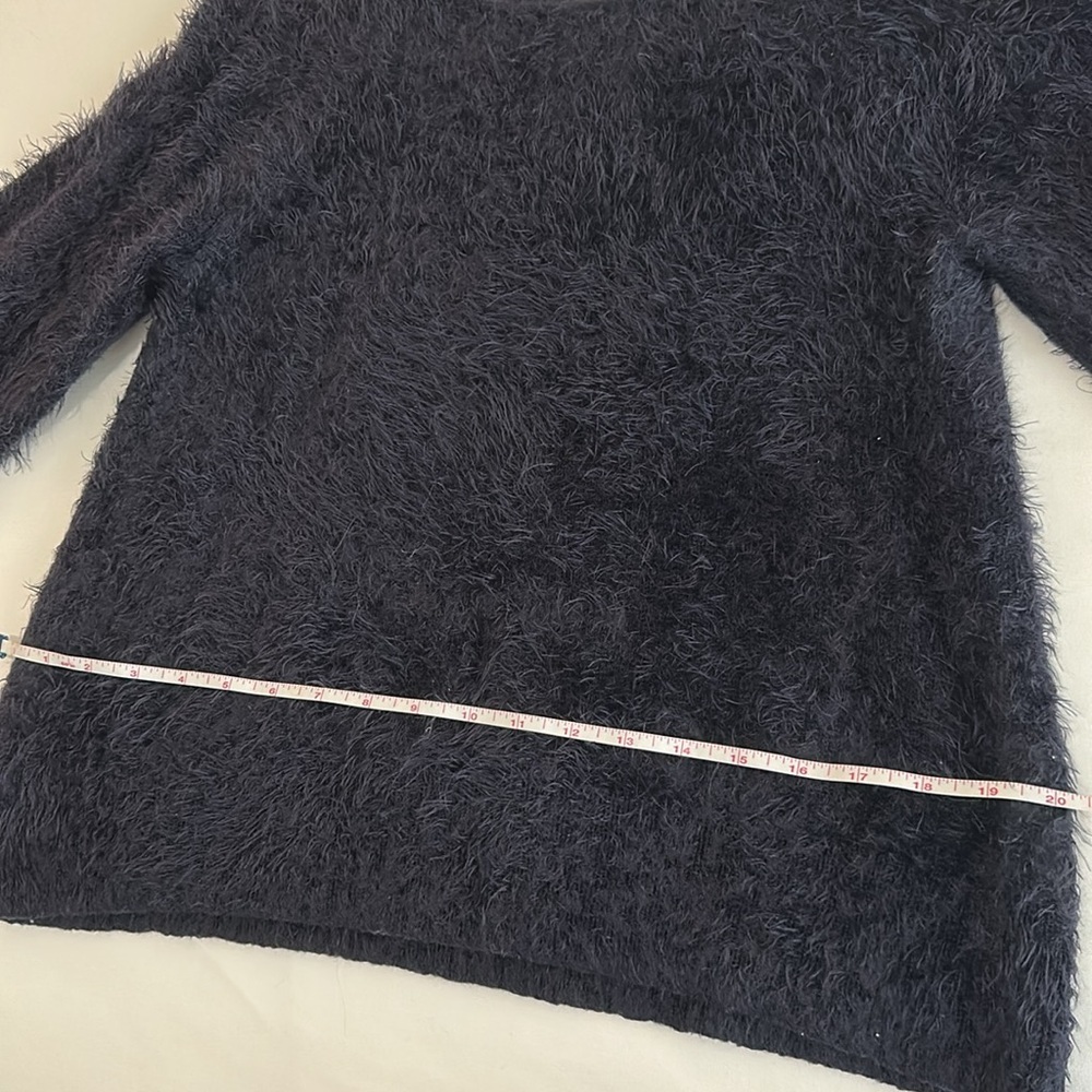 NWOT Lou & Gray Dark Blue Eyelash Sweater Size XS - Picture 10 of 14